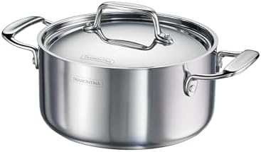 Tramontina Utsava Tri-Ply Clad Stainless Steel 3.25-Qt Casserole with Lid