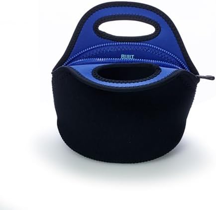 Built Gourmet Getaway Lunch Bag - Insulated Neoprene Lunch Box for Women and Men, Collapsible and Machine Washable, Black