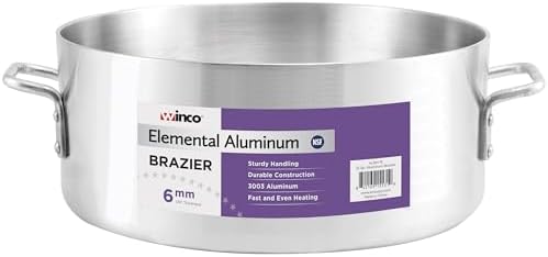 Winco Aluminum Brazier, 35-Quart