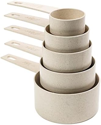Beille Cream Wheat Straw 10PC Measuring Cups Spoons Set