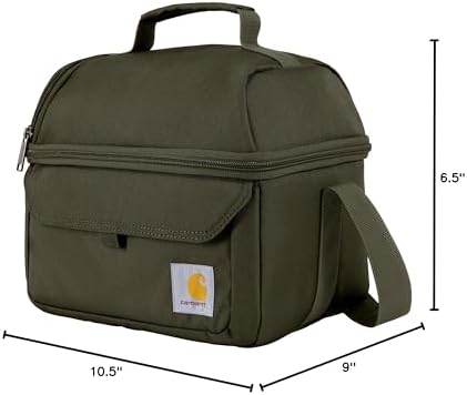 Carhartt 12 Can Two Compartment Lunch Box | Durable, Fully-Insulated Lunch Bag for Women & Men, Large Lunchbox (Tarmac) (Pack of 12)