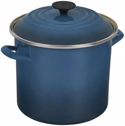 Le Creuset Enamel On Steel Stockpot, 8 qt., Deep Teal