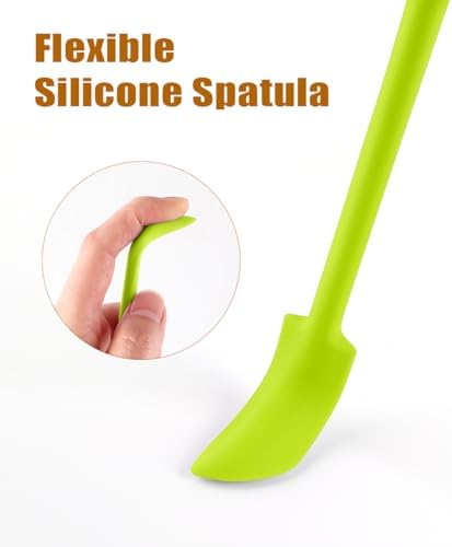 Silicone Spatula Set 6Pcs, Mini Jar Scraper for Makeup & Food