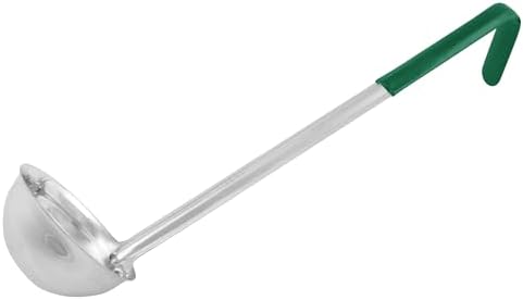 Winco 6 oz Red Prime One Piece Stainless Steel Ladle Listed