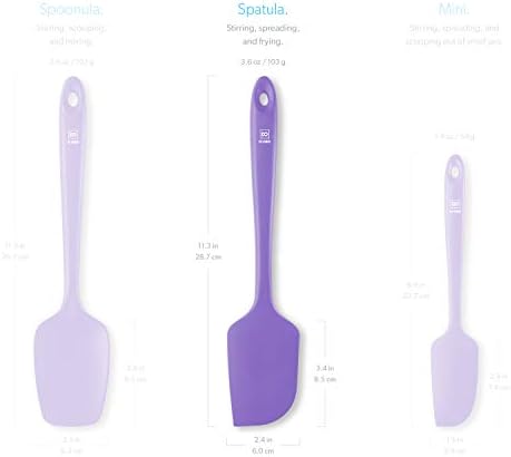 DI ORO Large Silicone Spatula - 600F Heat Resistant, Lavender