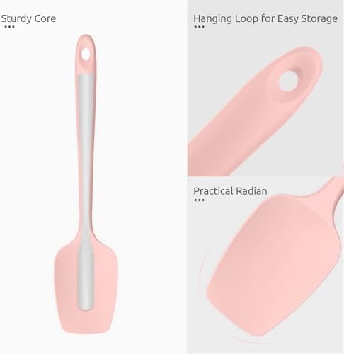 U-Taste Silicone Spoon Spatula, 600°F High Temp Spoonula, 11.38", Pink