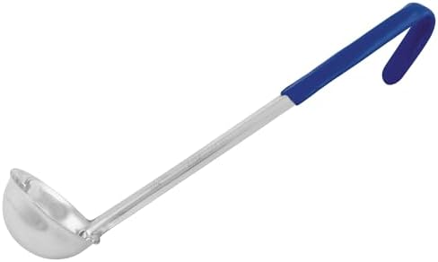 Winco 2 oz Red Prime One Piece Stainless Steel Ladle Listed