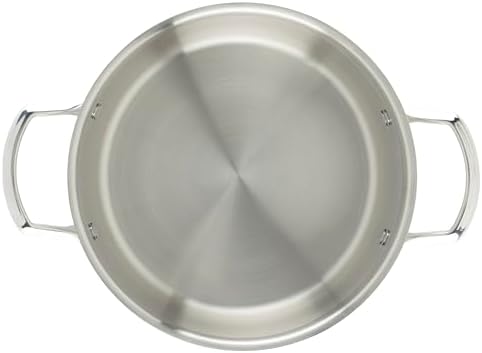 WINCO Tri-Ply Stock Pot, Silver