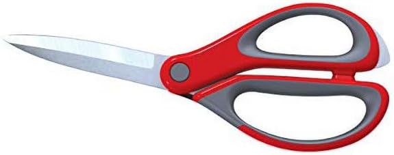 Zyliss 2-Piece Stainless Steel Kitchen Scissor & Shear Set – 7" Red & 9" Black – Micro-Serrated Blades, Soft-Touch Grip, Heavy-Duty Hinge & Box Cutter – Food Prep & Household Use Durable & Versatile