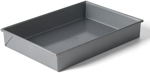 Calphalon Titan Bake Pan with Lid, Nonstick Bakeware Set, Aluminized Steel PFOA-Free for Even Heating, Commercial Quality Baking 13" x 9" Cake Pan (Pack of 2)