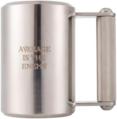 Heavy Mug 6KG/13LB 10 oz,Mirror Polished Stainless Steel Fitness Water Cup,Overweight Dumbbell Cups, Funny Beer Mug,Gym Workout, and Coffee Enthusiast Gift, Prank Gift