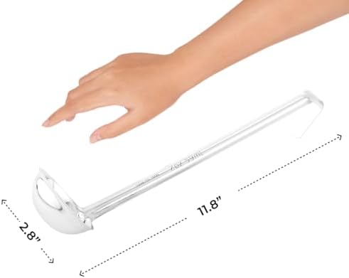 Restaurantware Met Lux 2 Ounce Portion Ladle 1 Multipurpose Portion Serving Spoon - Does Not Corrode Dishwashable Stainless Steel Portion Control Serving Utensil Premium