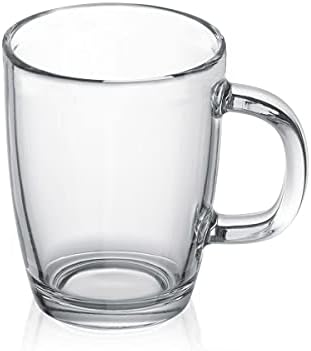 Bodum 12oz Bistro Coffee Mug Single-Wall Tempered Glass, 6 Pack, Clear