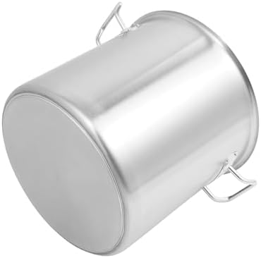 25 Quart Stainless Steel Stockpot Commercial Large Stock Pot with Lid & Handles, Cookware Soup Pot for Boiling Cooking Stew, Induction Cooking Pot for Home Restaurant Hotel (25L/26Qt)