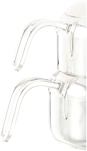 Karaca Manes Mini Turkish Teapot Set - Stainless Steel Teapot with Lid - (Turkish Tea Pot 0,85 Liters & Water Tank 1,25 Liters) - Non-Burning Bakelite Handles Midi Tea Maker & Induction Kettle