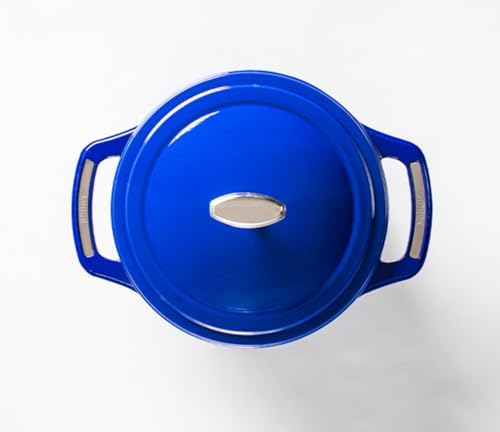 Lodge USA Enamel 4.5 Quart Dutch Oven, Smooth Sailing