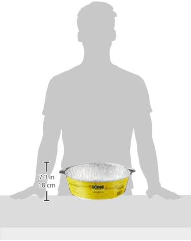 Lodge Silver 12 Inch Aluminum Foil Dutch Oven Liner - 100% Recyclable Dutch Oven Liner - Easy Camp Cooking Cleanup - 3 Pack