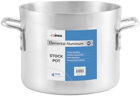 Winco 24 qt Aluminum Heavy-Duty Stock Pot