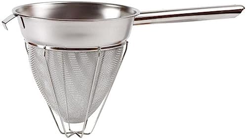 Winco 8" Stainless Steel Bouillon Strainer
