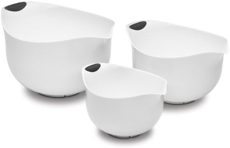 Cuisinart Set of 3 BPA-free Mixing Bowls, White