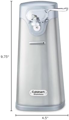 Cuisinart SCO-60 Deluxe Electric Can Opener, Quality-Engineered Motor System Allows you to Open Any Size Can, Stainless Steel