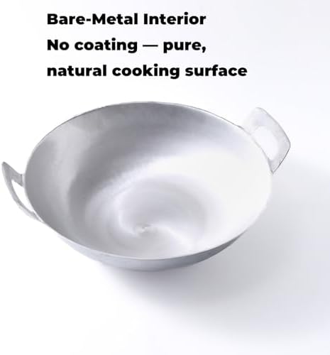 Kawali Filipino Wok, 13 in Aluminum Double-Handle Pan