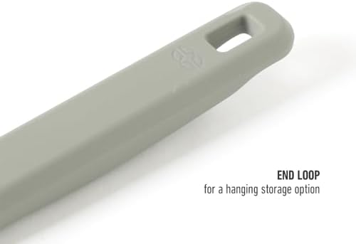 Calphalon Prime Silicone Jar Scraper, Flexible Jar Spatula for Jars, Bottles & Blenders, Heat-Resistant Silicone Scraper with Ergonomic Handle for Easy Food Removal, Taupe