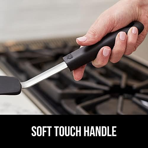 GORILLA GRIP Patented Nonstick Spatula for Frying Pan, 2PK, 11.6 inch Black