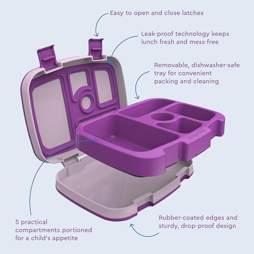Bentgo Kids Bento-Style 5-Compartment Leak-Proof Lunch Box
