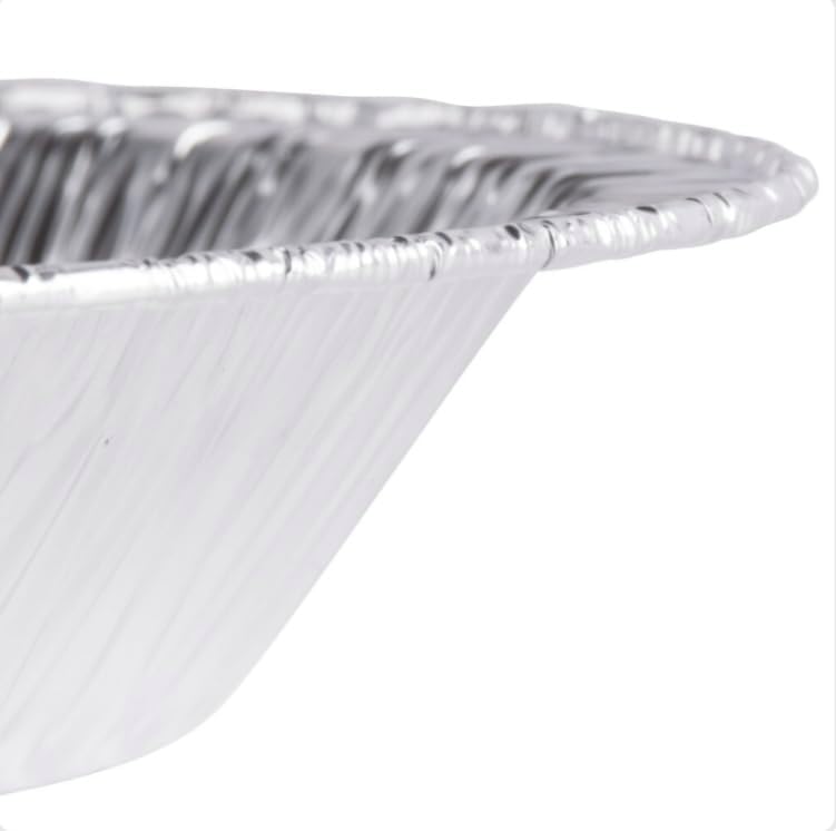 ProPac & Seal Aluminum Foil Pie Pan 8 inch (7 inch Inner Diameter) Disposable Plates - Made in USA Pack of (25)