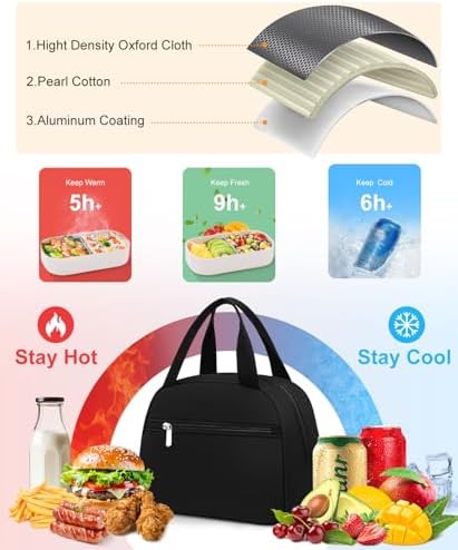 Lunch Bag, Small Insulated Lunch Box for Women Men