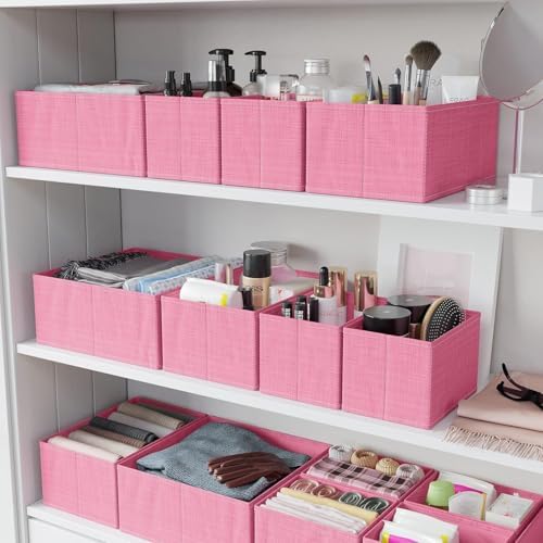 Drawer Organizer Set of 12 Pink - Nursery, Bedroom, Closet Organizer & Storage
