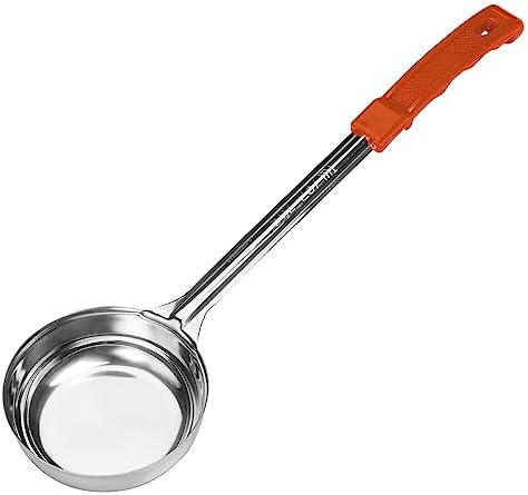Winco 8 oz Orange Prime Food Stainless Steel Portioner, Solid