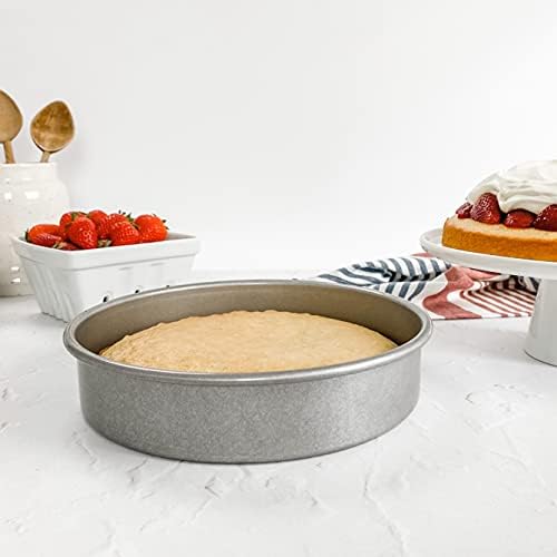 USA Pan Bakeware Nonstick Round Cake Pan, 8-Inch, Aluminized Steel (Pack of 6)