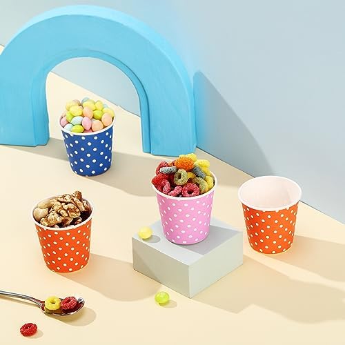 JOLLY PARTY 500Pack 5oz Paper Cups Disposable Cups Small Mouthwash Cup