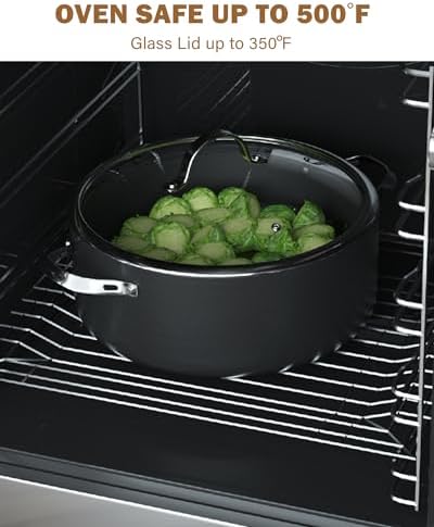 Cooks Standard Classic 7-Quart Hard Anodized Nonstick Stock Pot Dutch Oven