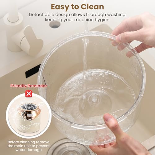 Automatic Electric Peeler Machine for Grapes, Garlic & Cherry Tomatoes - 20s Fast Skin Remover, Rechargeable & Easy to Clean for Home & Commercial Kitchen Use