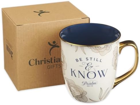 Christian Art Gifts Novelty Large Ceramic Scripture Coffee Mug for Women
