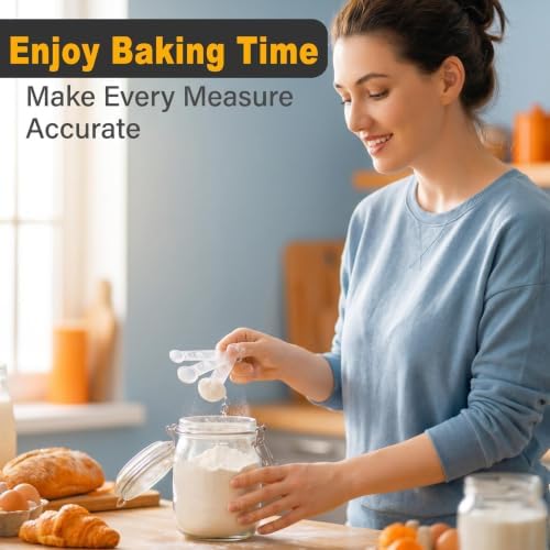 6 PCS Measuring Spoons Set,Translucent