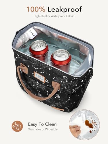 Lekesky Insulated Lunch Bag Portable Lunch Bag for Women-11L, Constellation