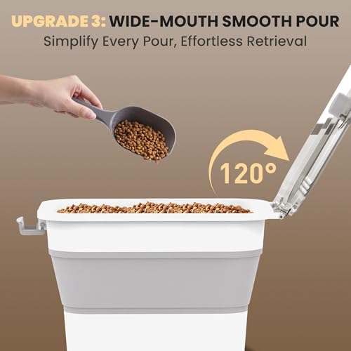 20-23 Lbs Dog Food Storage Container,Collapsible Dog Food Container