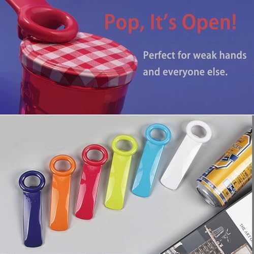 6 Pack Jar Openers for Seniors, Jar Lid Opener, Jar Key and Bottle Openers