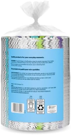 Amazon Basics Ultra Paper Plates, 6.87 Inch, Disposable, 600 Count (2 Pack of 300) (Previously Encore), Packaging May Vary