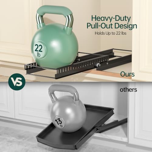 PanPanPal Pull Out Pots and Pans Organizer Under Cabinet, 2 Pack 8 Dividers
