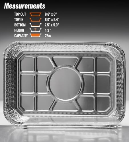 NUPICK 30 Pack 6415 Drip Pans Compatible for Weber