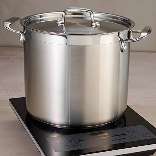 Tramontina Gourmet Stainless Steel 12-Quart Stock Pot with Lid