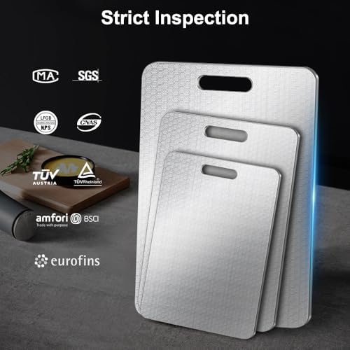 Titanium Cutting Board, 100% Pure Titanium Cutting Boards for Kitchen