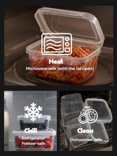 LivLab Mker 18Packs 10-30OZ Food Storage Containers with Lids - Meal Prep