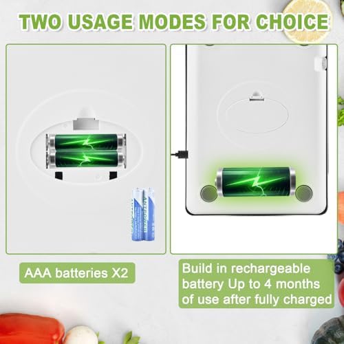 Digital Kitchen Scale, 33lb Food Scale Precisely Measures Grams and Ounces for Baking, Cooking, and Meal Prep, 304 Stainless Steel Weight Scale for Food with LCD Display, Batteries Included