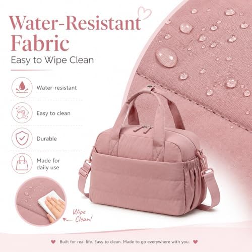 CAMTOP Lunch Box for Women Men Insulated Lunch Bag Lunch Tote Bag Leakproof Thermal Cooler Large Capacity for Travel Work School Picnic (Dark Pink, Medium)